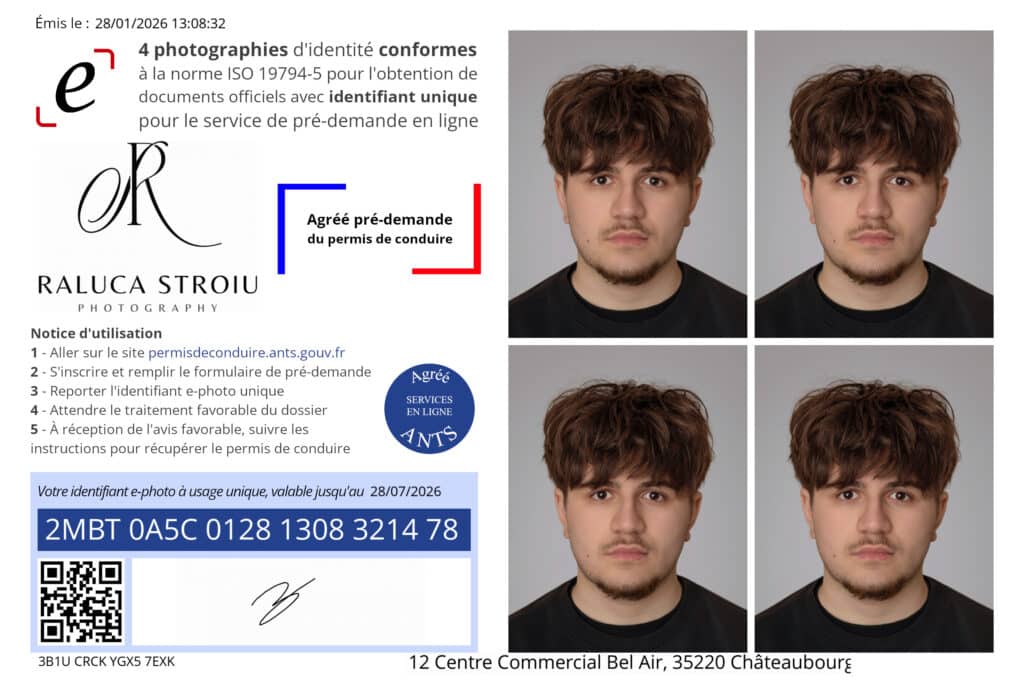 Photos d’identité officielles Châteaubourg